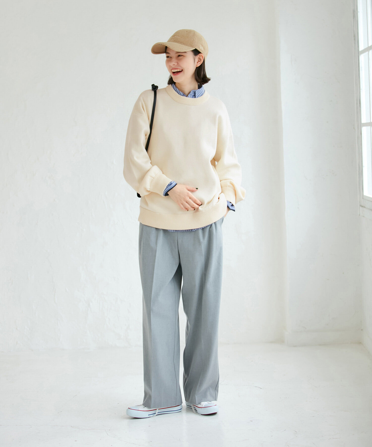 ROPE' PICNIC R「スウェットライクニットプルオーバー」|ニット・セーター|