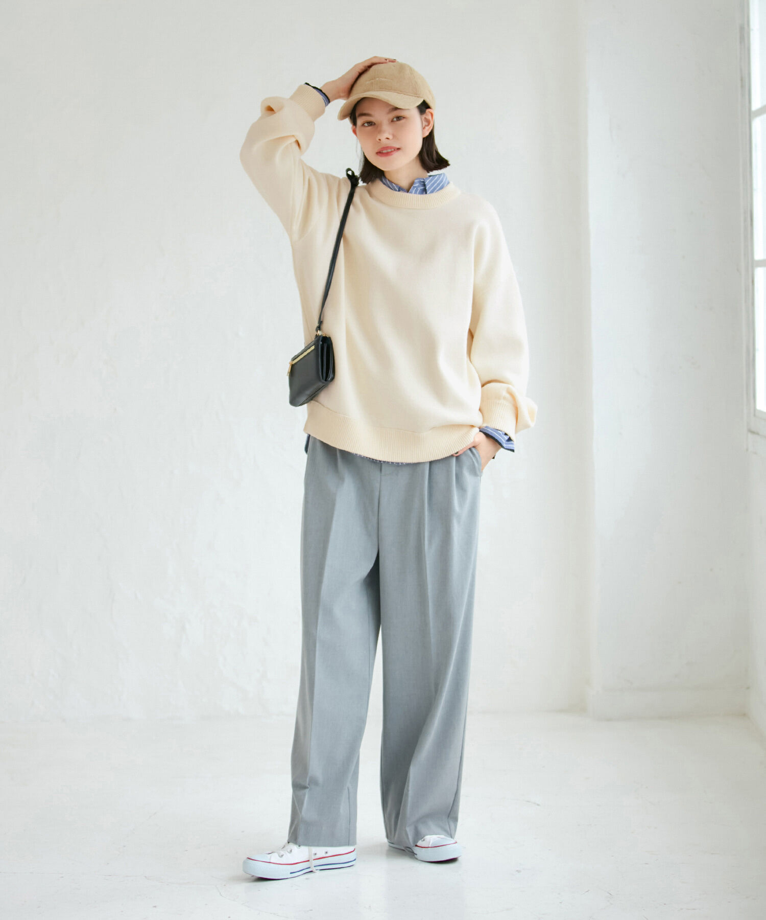 ROPE' PICNIC R「スウェットライクニットプルオーバー」|ニット・セーター|