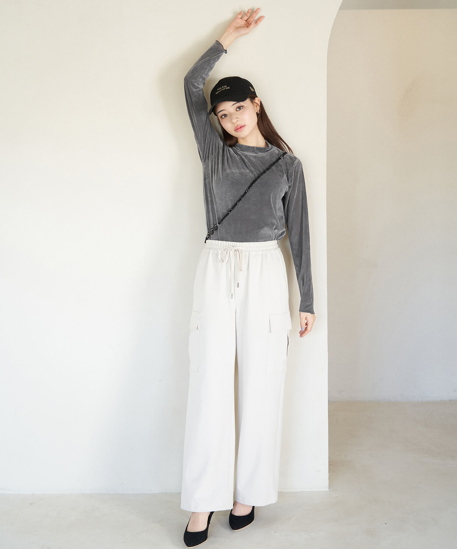 Rope&rsquo;Picnic「フロッキー起毛カットソートップス」|Tシャツ・カットソー|