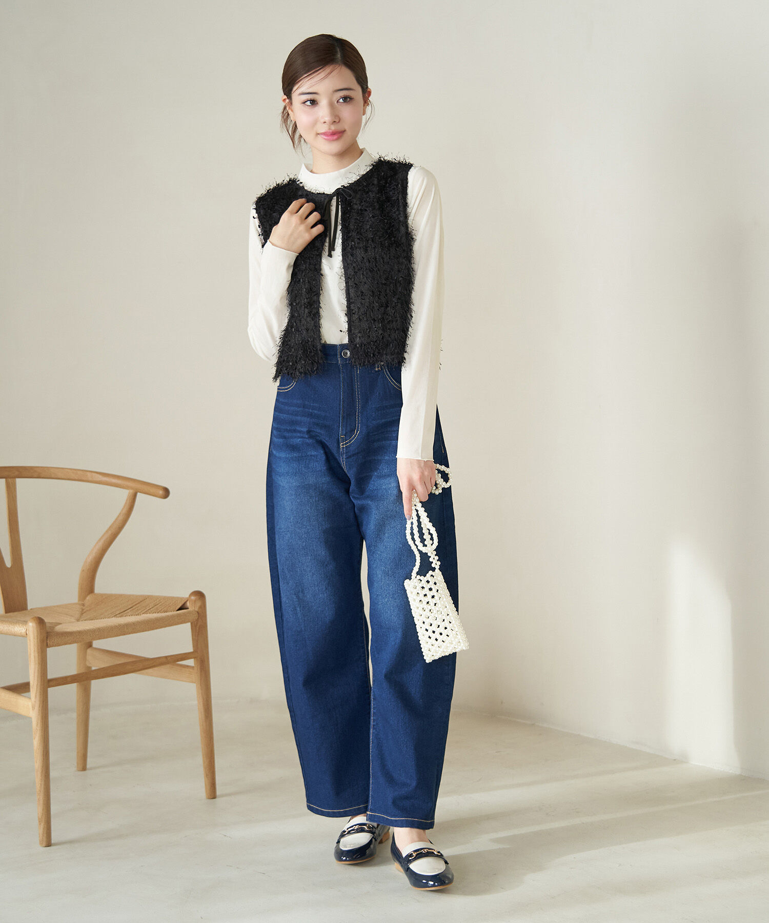 Rope&rsquo;Picnic「フロッキー起毛カットソートップス」|Tシャツ・カットソー|