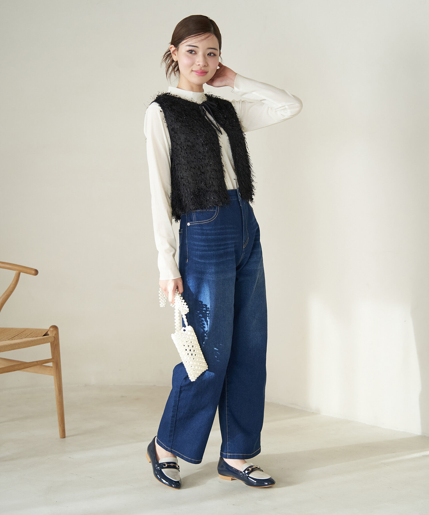 Rope&rsquo;Picnic「フロッキー起毛カットソートップス」|Tシャツ・カットソー|