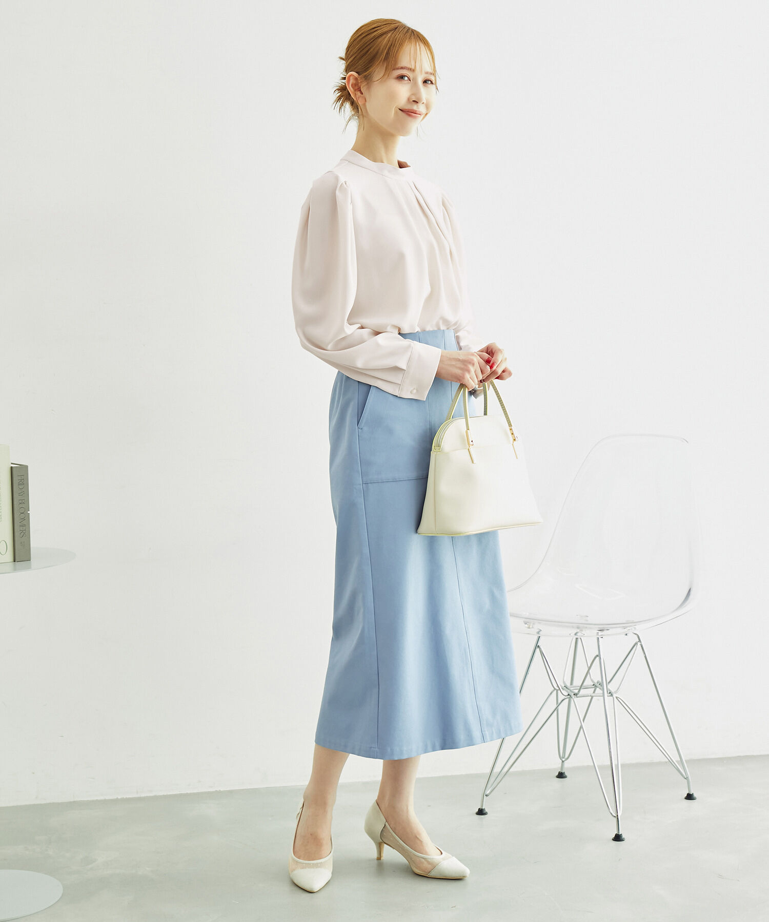 Rope&rsquo;Picnic「白からの解放！多機能ブラウス/タックボリュームブラウス」|シャツ・ブラウス|