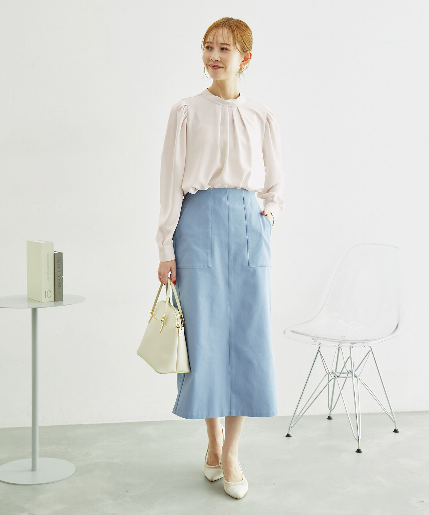 Rope&rsquo;Picnic「白からの解放！多機能ブラウス/タックボリュームブラウス」|シャツ・ブラウス|