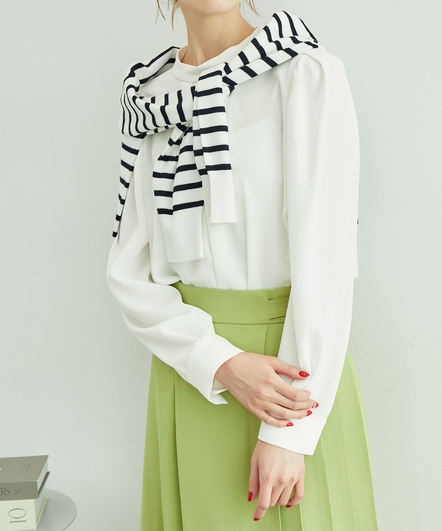 Rope&rsquo;Picnic「白からの解放！多機能ブラウス/タックボリュームブラウス」|シャツ・ブラウス|