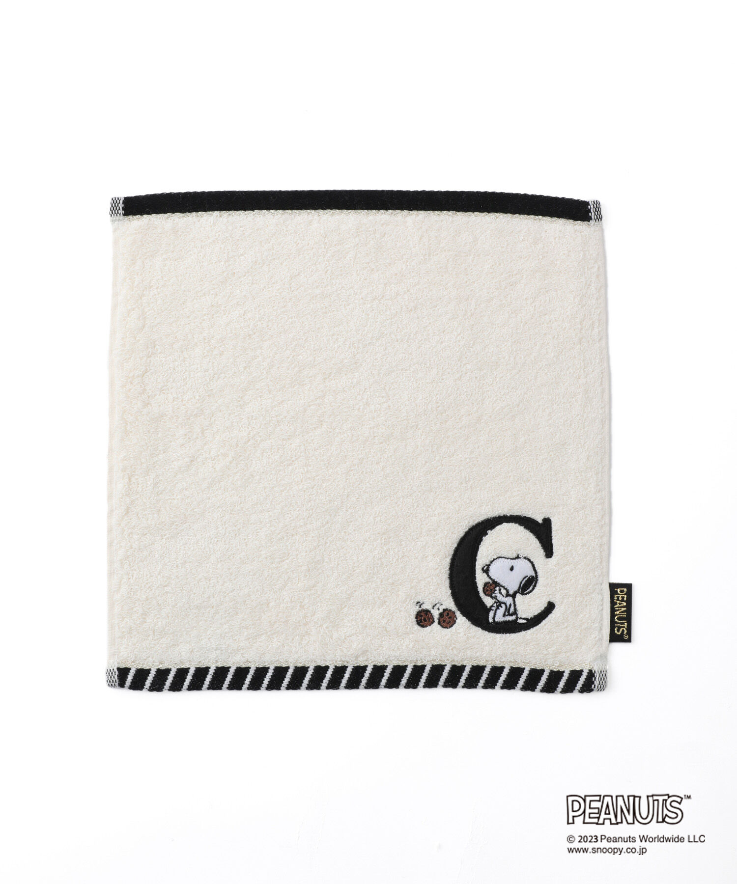 ROPE PICNIC PASSAGE「【PEANUTS】スヌーピーふわふわイニシャルミニタオル」|ハンカチ|キナリ(16)
