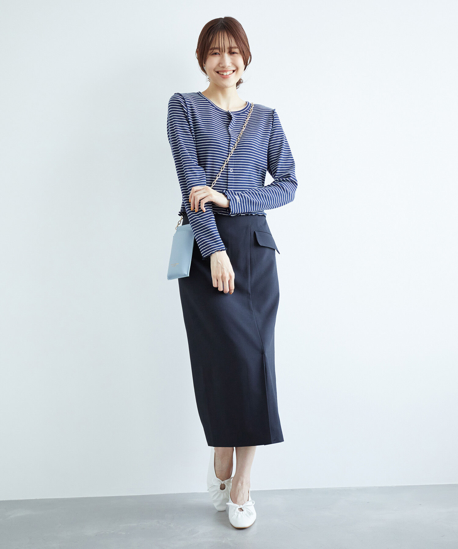 Rope&rsquo;Picnic「フロントデザインスカート」|スカート|