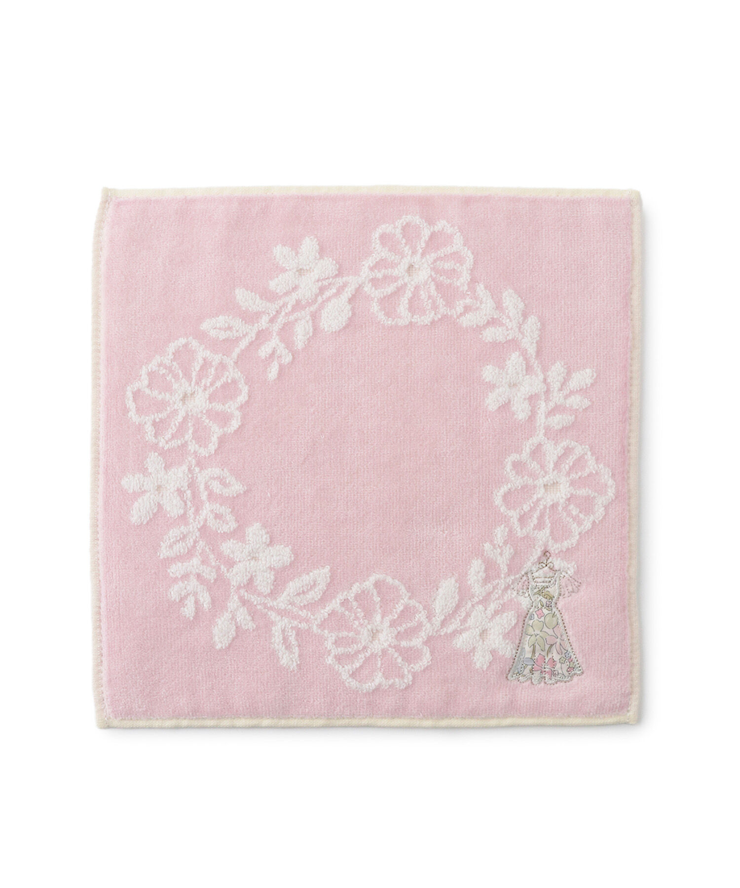 ROPE PICNIC PASSAGE「【LIBERTY ART FABRICS】タオルレースドレスミニタオル」|ハンカチ|ピンク(63)