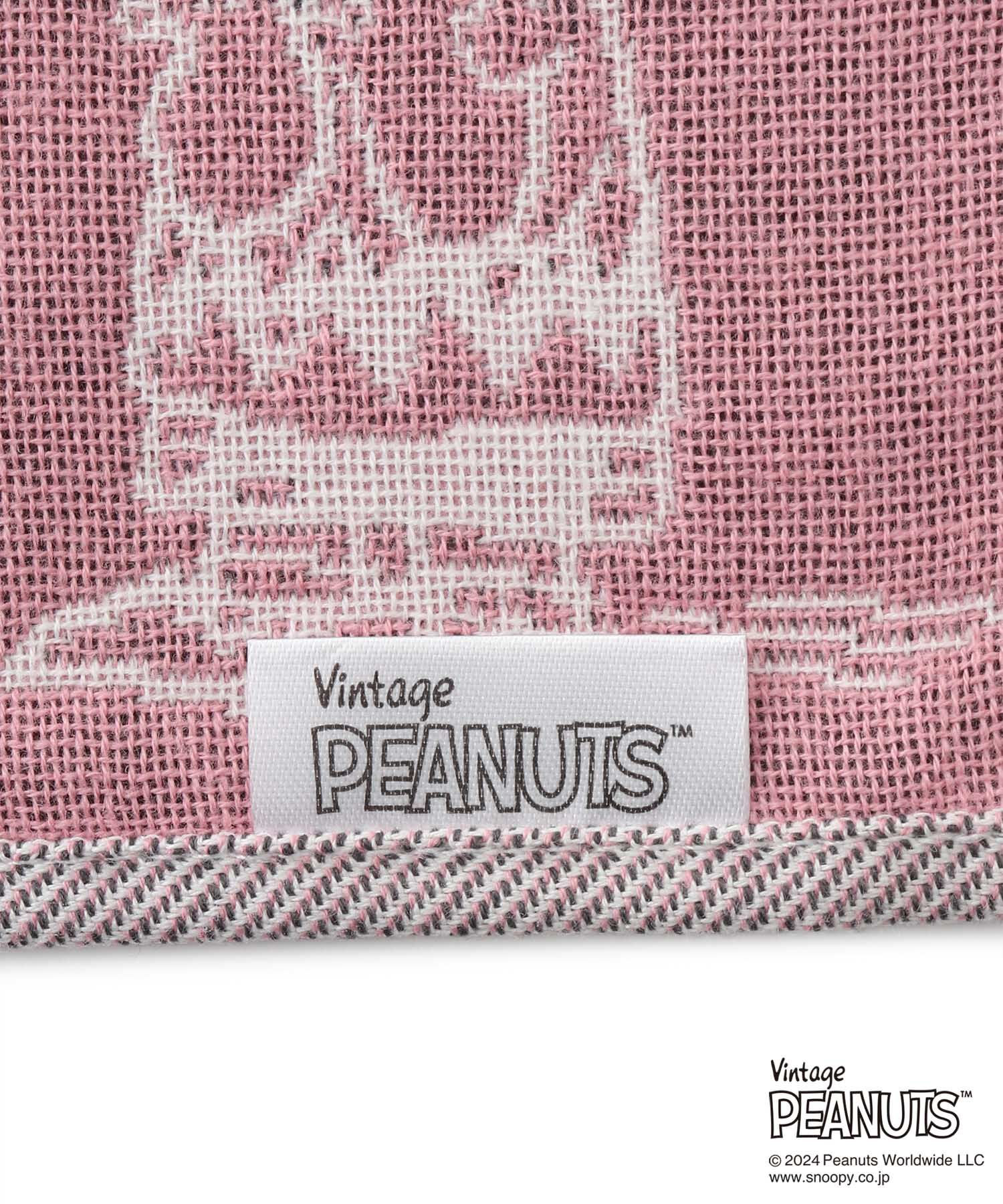 ROPE PICNIC PASSAGE「【SNOOPY/スヌーピー】さくら3重ガーゼハンカチ」|ハンカチ|