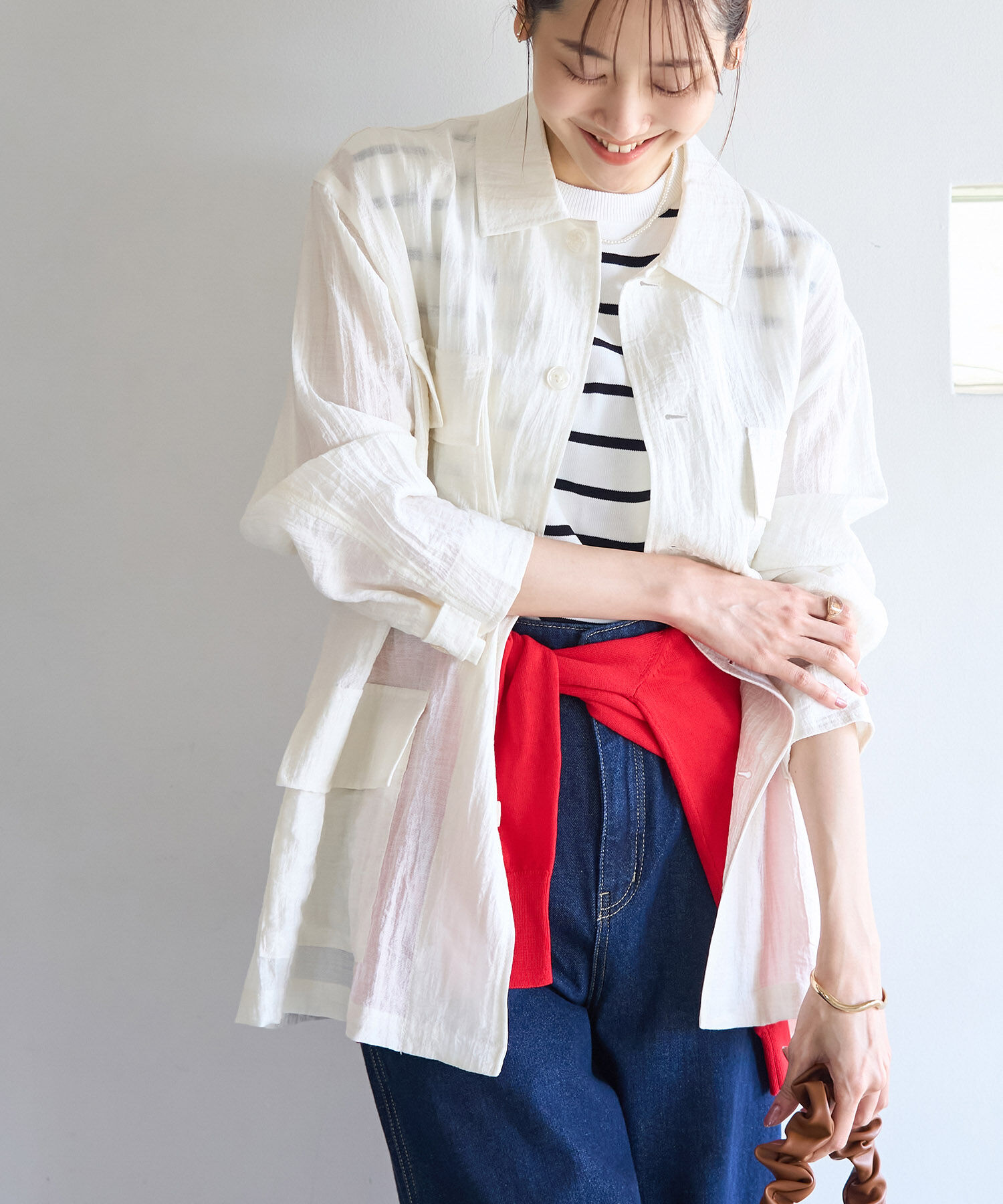 Rope&rsquo;Picnic「ミリタリーシアーライトジャケット」|ミリタリージャケット|