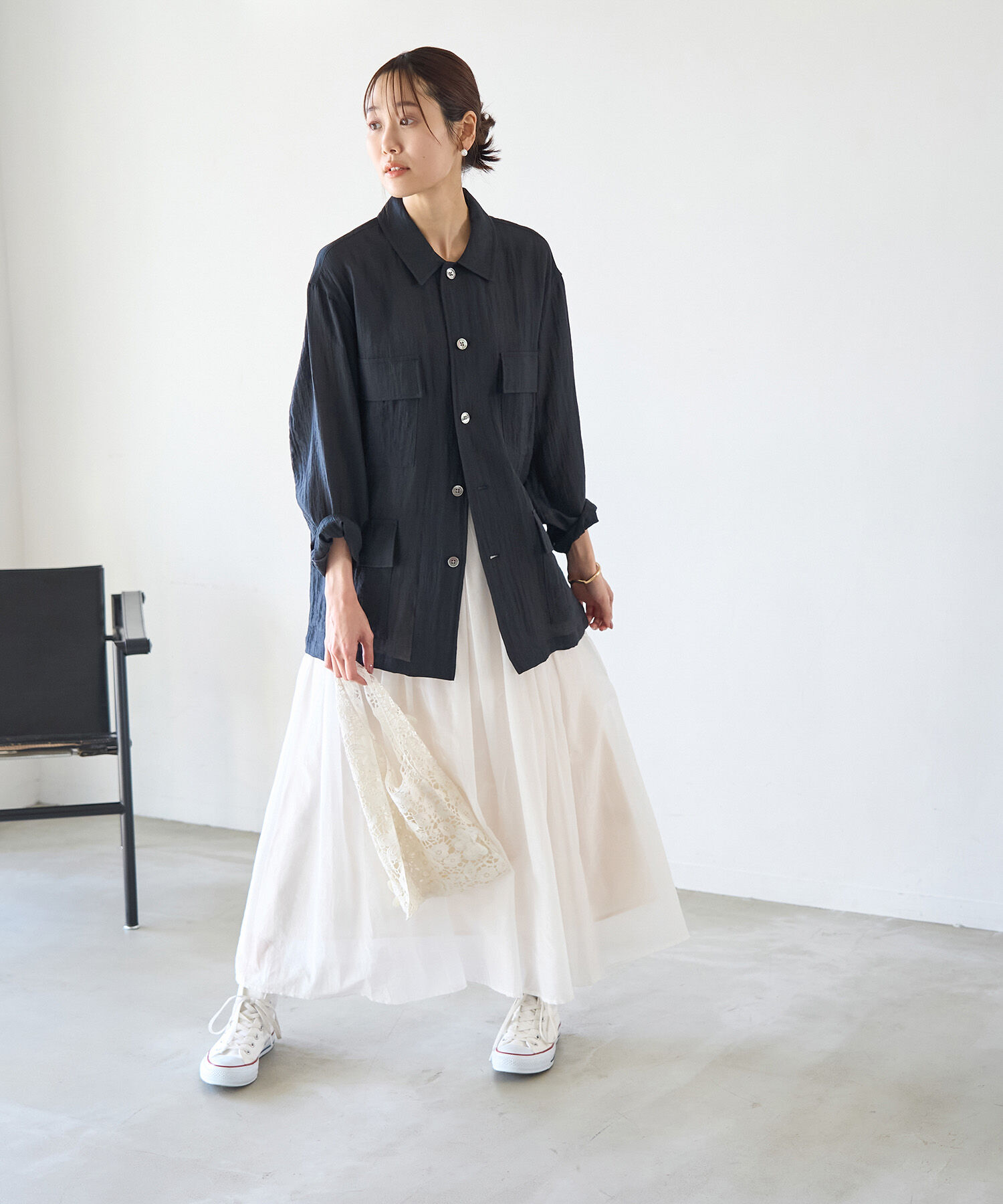 Rope&rsquo;Picnic「ミリタリーシアーライトジャケット」|ミリタリージャケット|