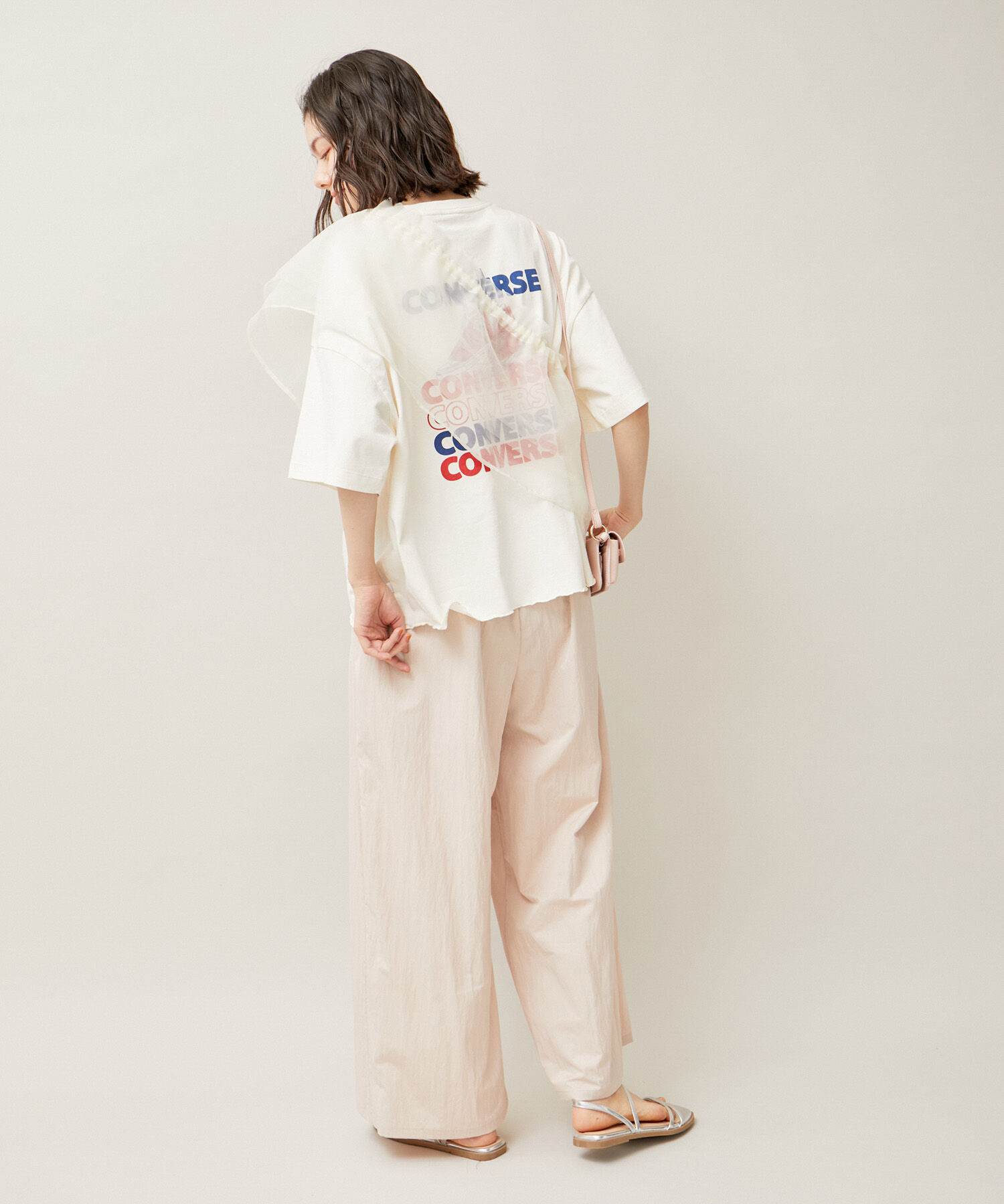 ROPE' PICNIC R「【CONVERSE /コンバース】天竺シューズプリントワイドTシャツ」|Tシャツ・カットソー|