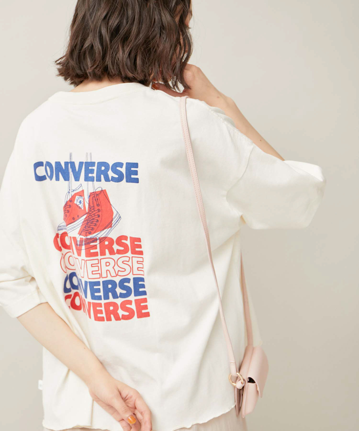 ROPE' PICNIC R「【CONVERSE /コンバース】天竺シューズプリントワイドTシャツ」|Tシャツ・カットソー|