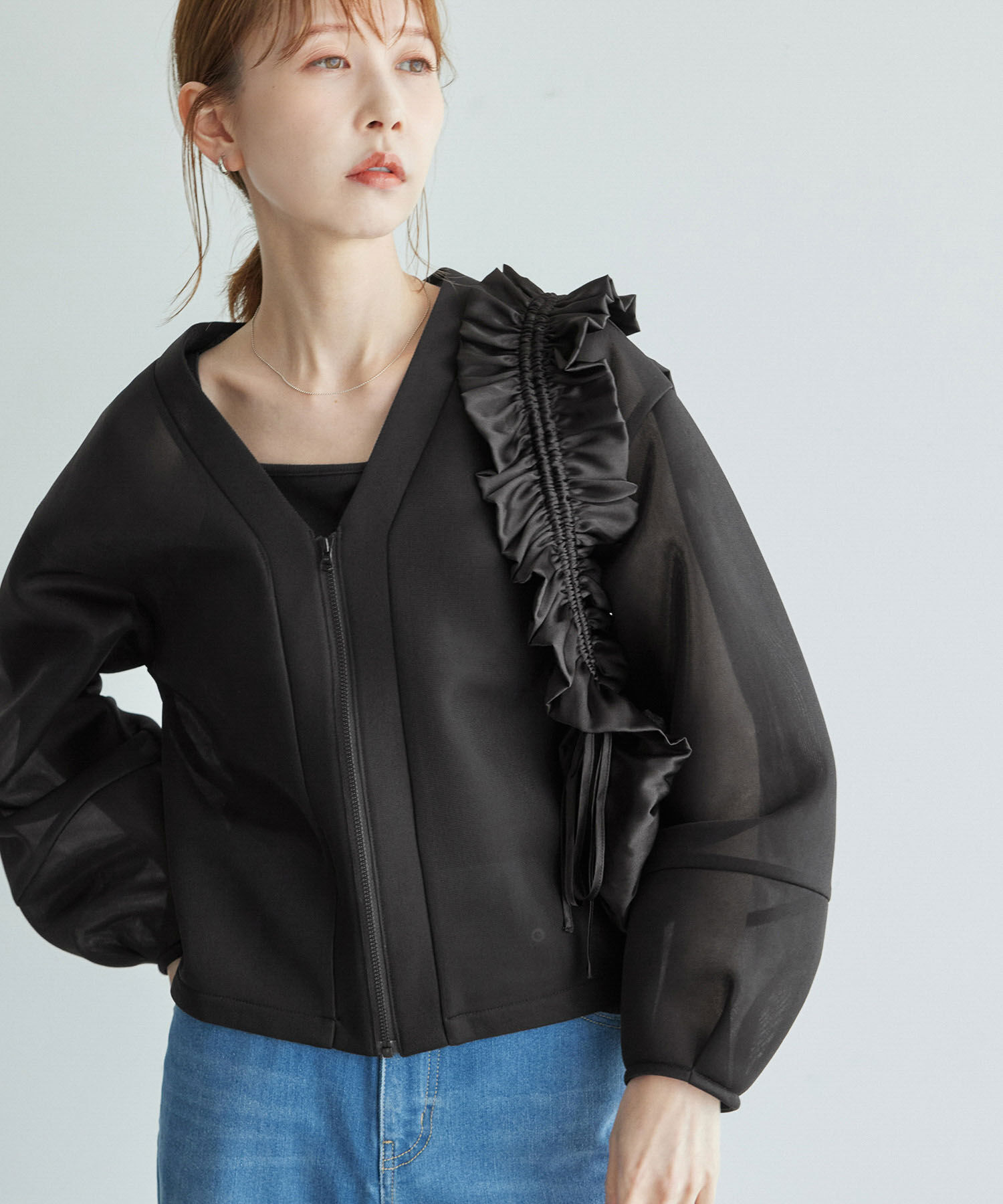 Rope&rsquo;Picnic「シアーダンボールブルゾン」|ブルゾン・スタジャン|