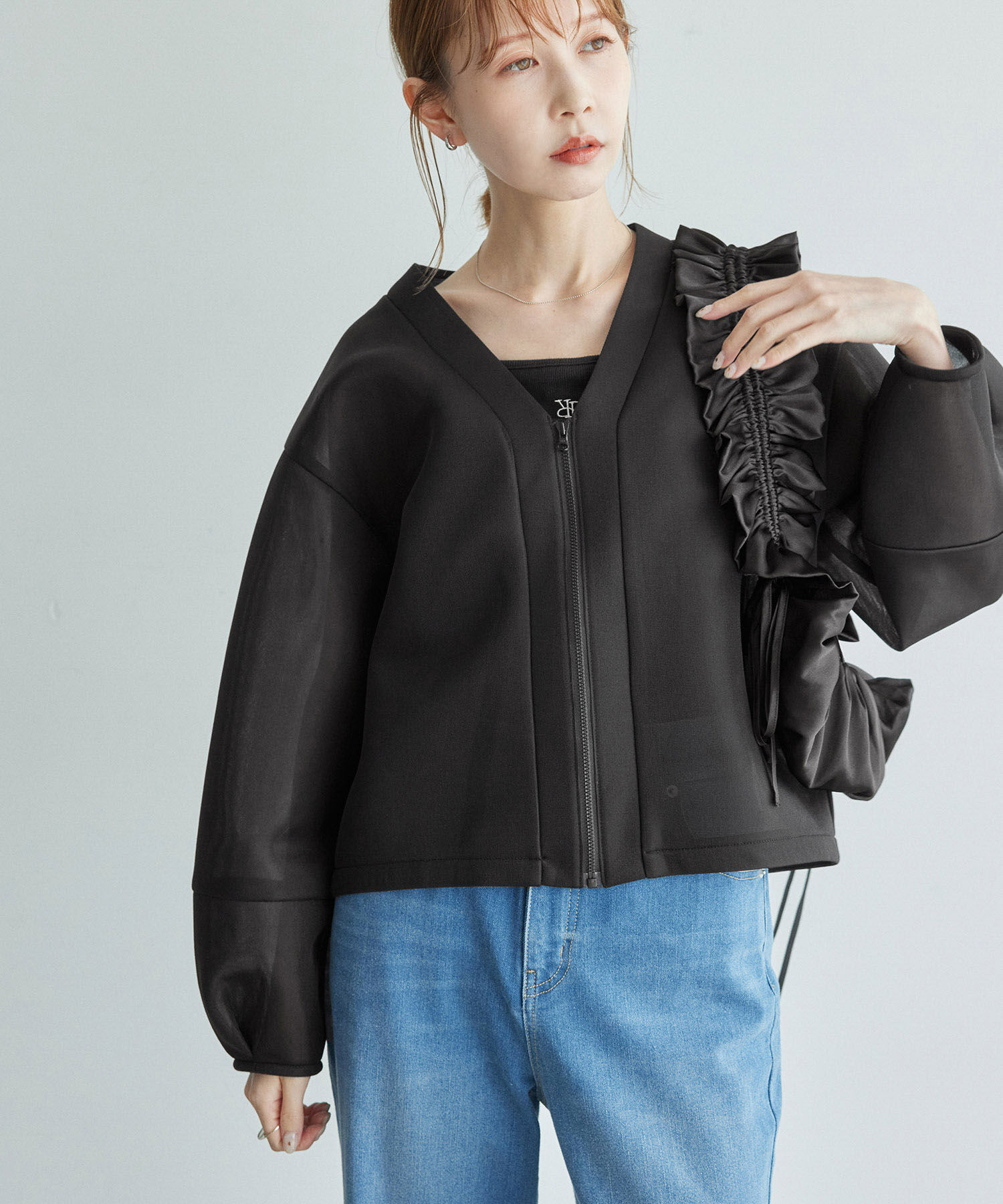 Rope&rsquo;Picnic「シアーダンボールブルゾン」|ブルゾン・スタジャン|