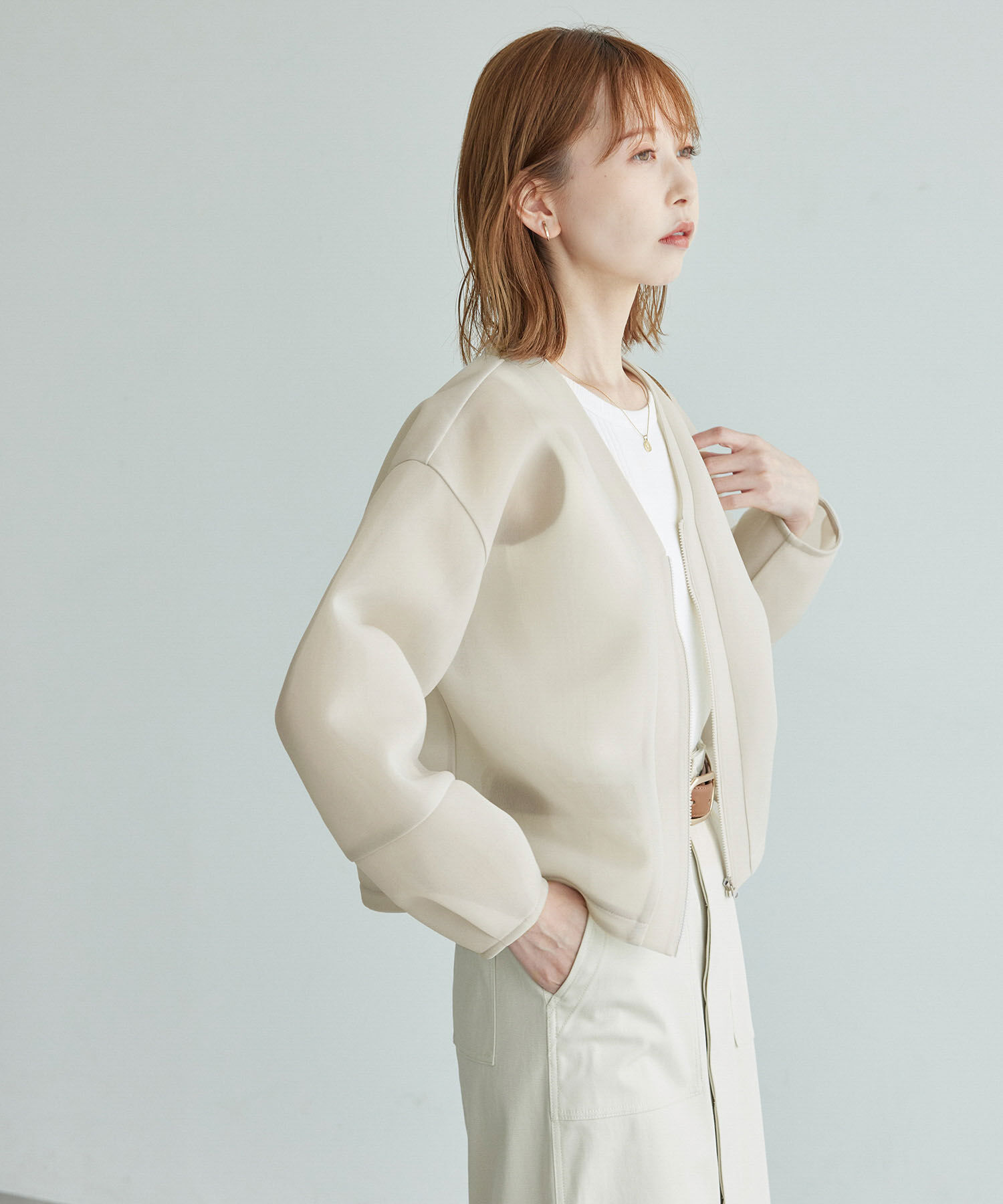 Rope&rsquo;Picnic「シアーダンボールブルゾン」|ブルゾン・スタジャン|