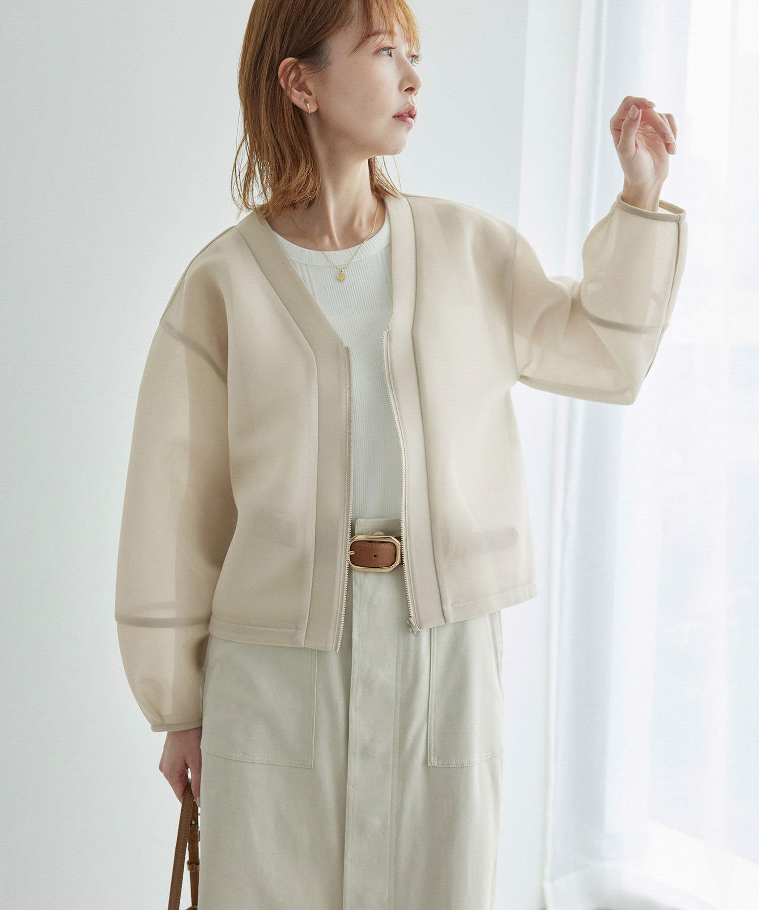 Rope&rsquo;Picnic「シアーダンボールブルゾン」|ブルゾン・スタジャン|