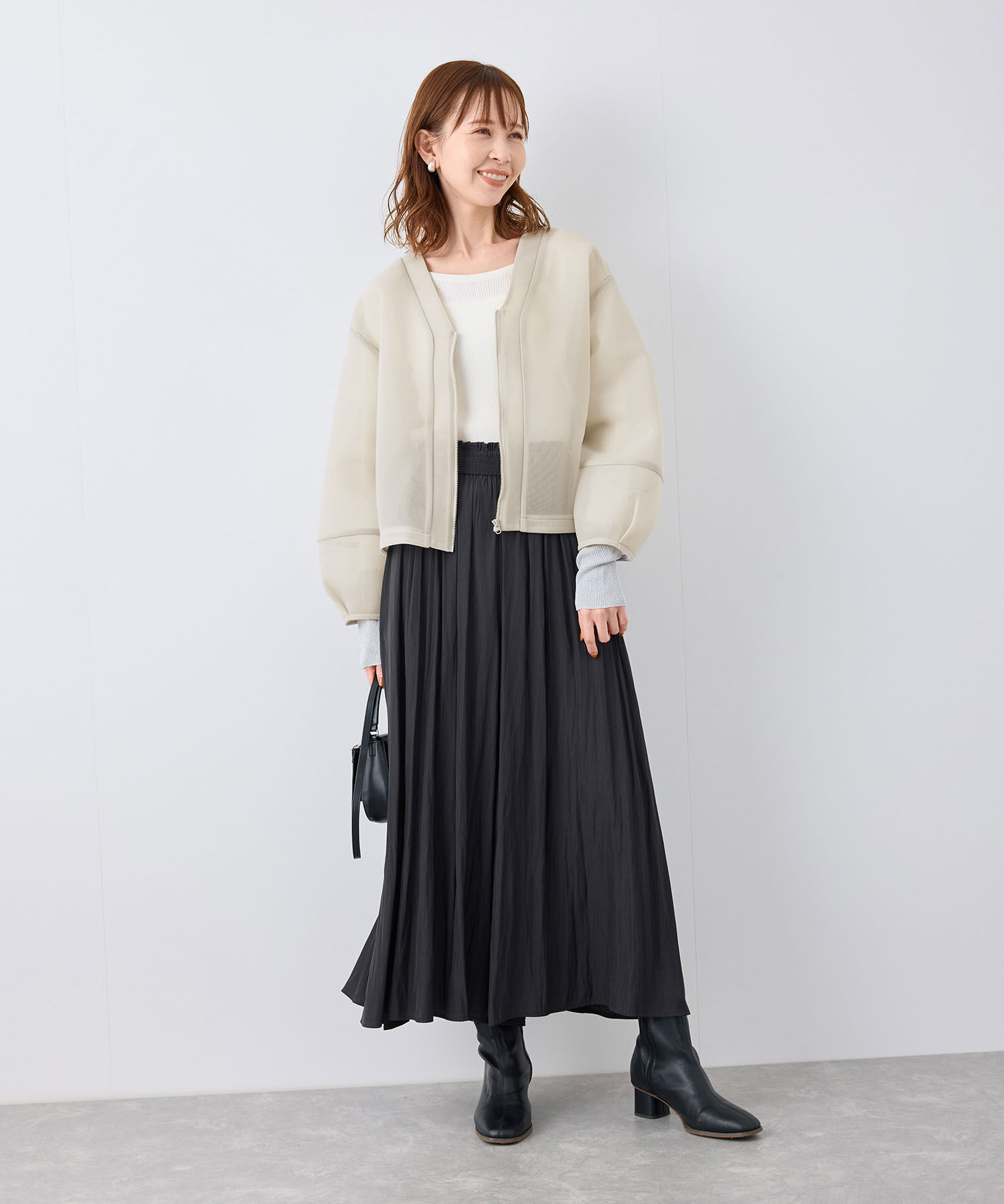 Rope&rsquo;Picnic「シアーダンボールブルゾン」|ブルゾン・スタジャン|