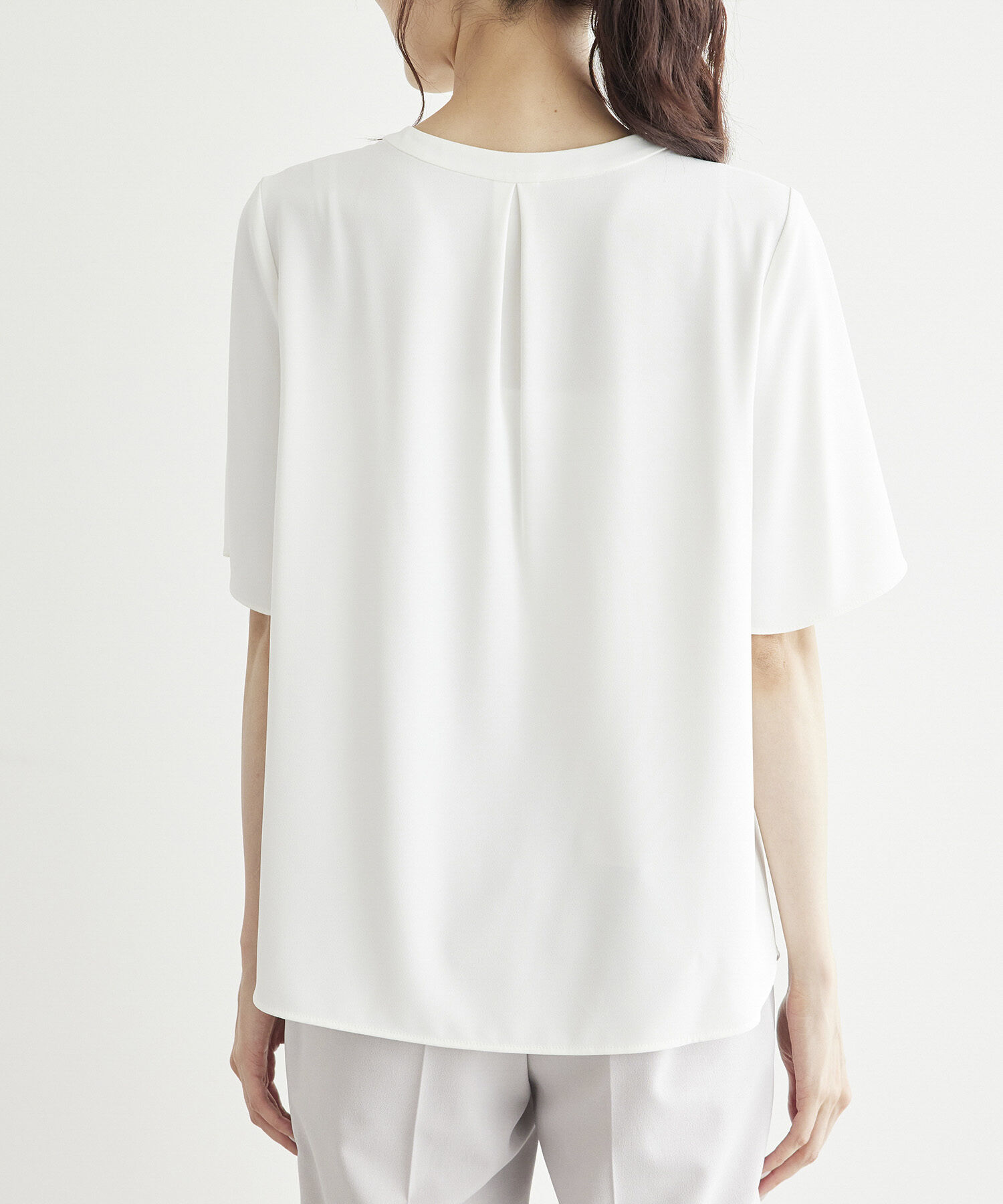 Rope&rsquo;Picnic「ボウタイハーフスリーブブラウス」|シャツ・ブラウス|