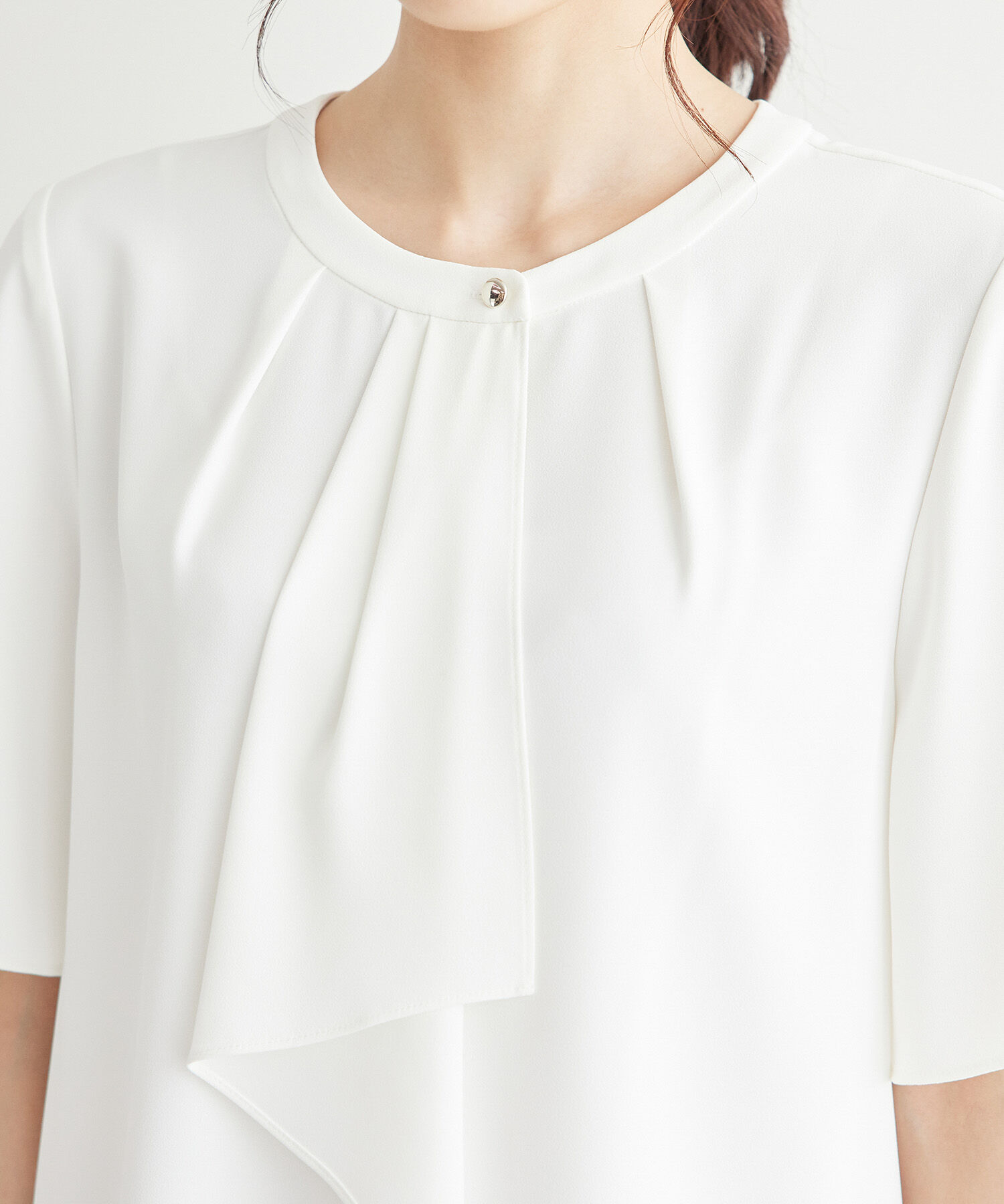 Rope&rsquo;Picnic「ボウタイハーフスリーブブラウス」|シャツ・ブラウス|