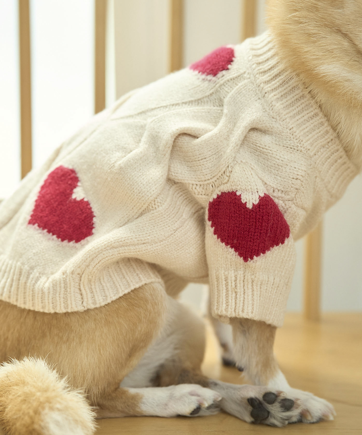 ROPE PICNIC PASSAGE「【DOG】ケーブルハートニット」|その他|