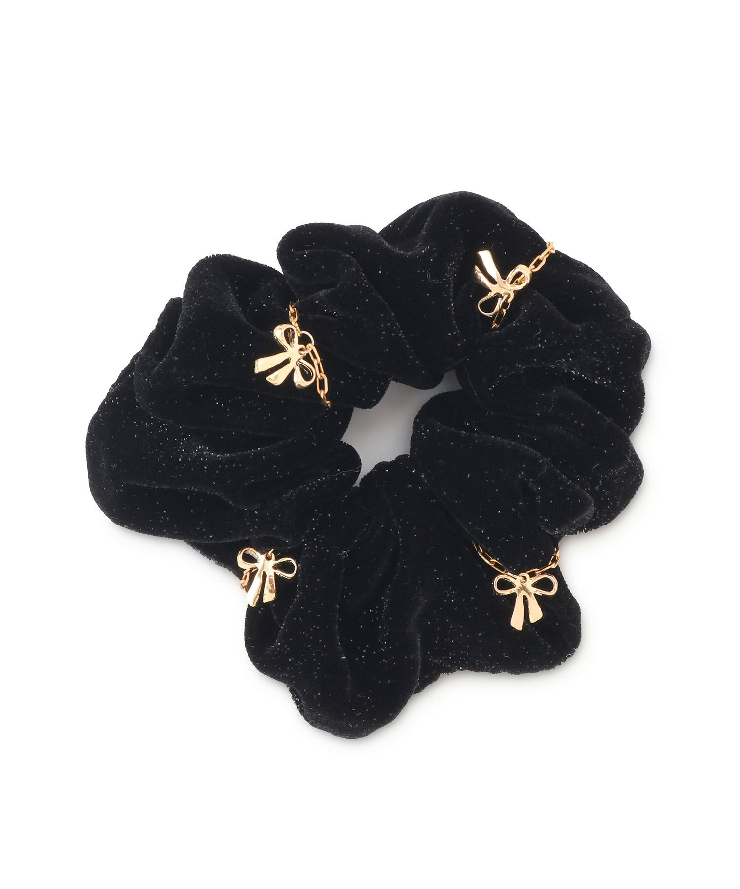 ROPE PICNIC PASSAGE「プチリボンチェーン&times;ベルベットシュシュ」|ヘアゴム・シュシュ|