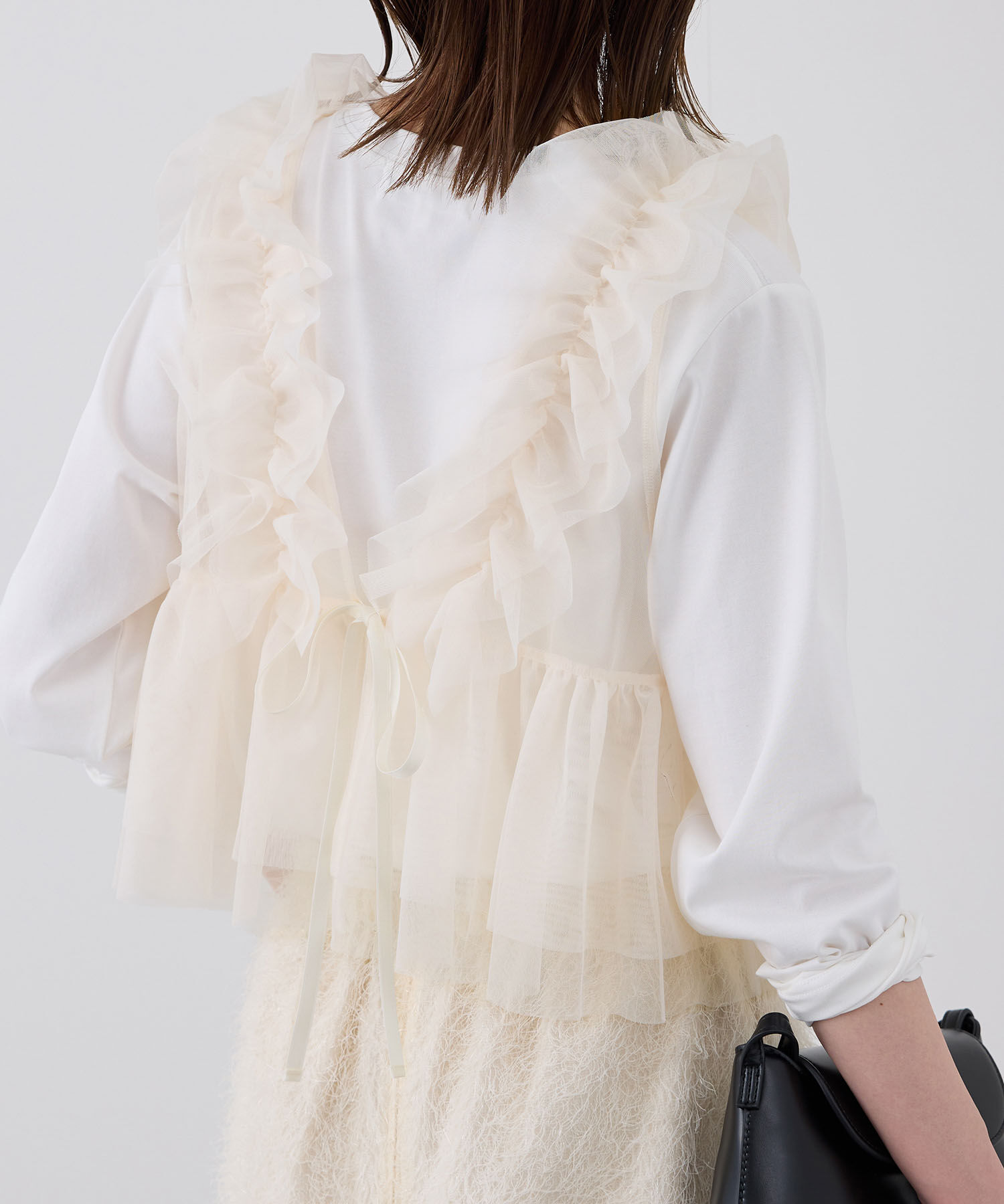 Rope&rsquo;Picnic「前後2WAY/フリルチュールビスチェ」|ベスト・ジレ|