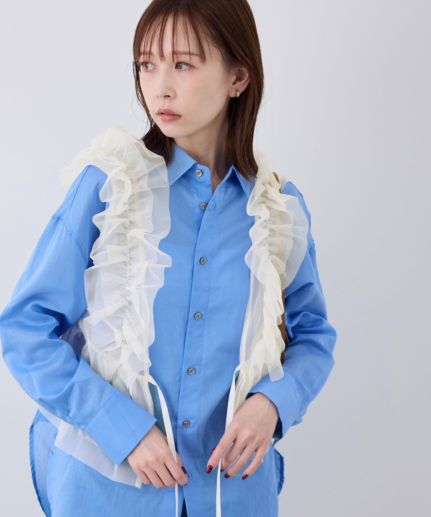 Rope&rsquo;Picnic「前後2WAY/フリルチュールビスチェ」|ベスト・ジレ|