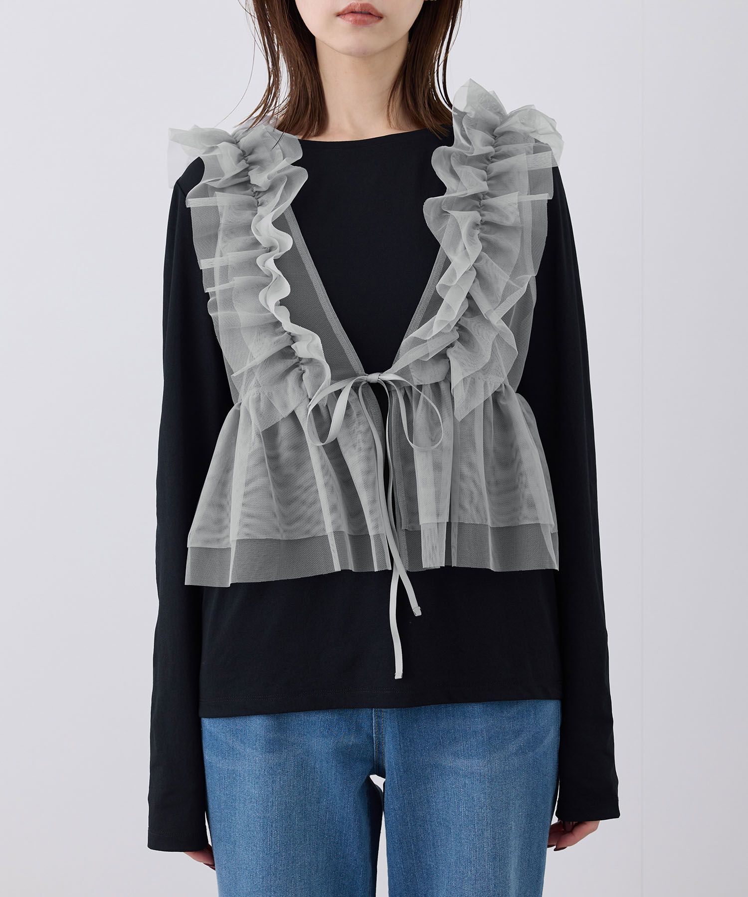 Rope&rsquo;Picnic「前後2WAY/フリルチュールビスチェ」|ベスト・ジレ|