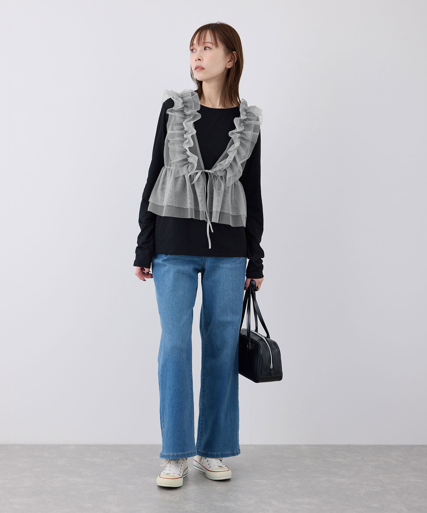 Rope&rsquo;Picnic「前後2WAY/フリルチュールビスチェ」|ベスト・ジレ|