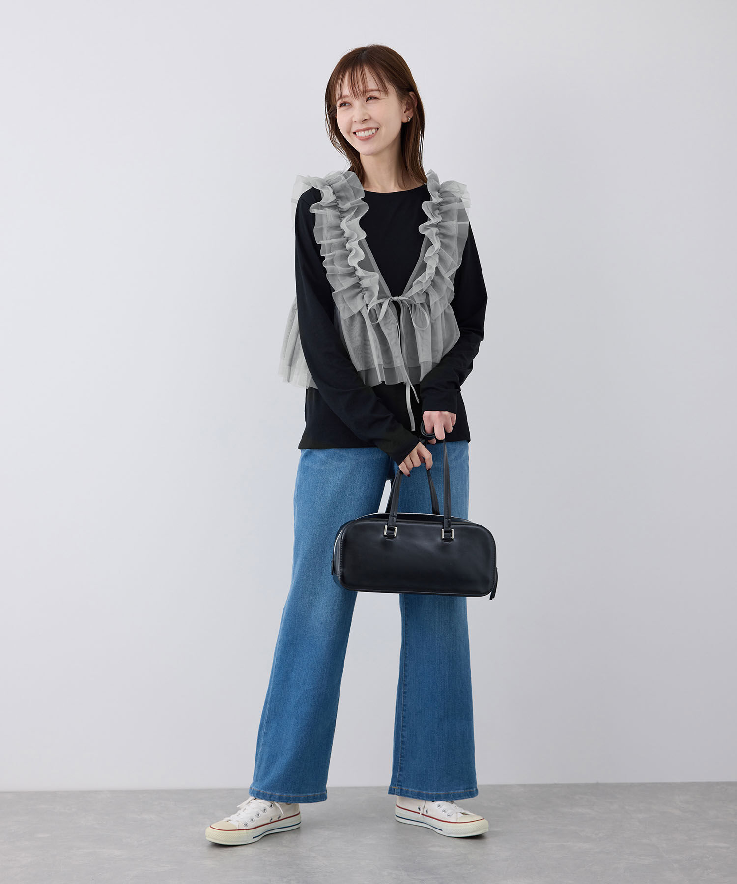 Rope&rsquo;Picnic「前後2WAY/フリルチュールビスチェ」|ベスト・ジレ|