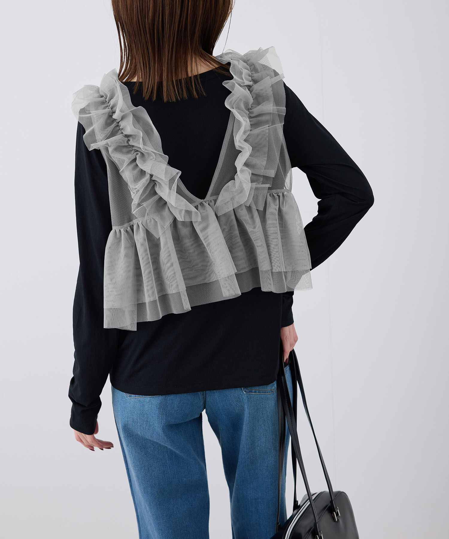 Rope&rsquo;Picnic「前後2WAY/フリルチュールビスチェ」|ベスト・ジレ|