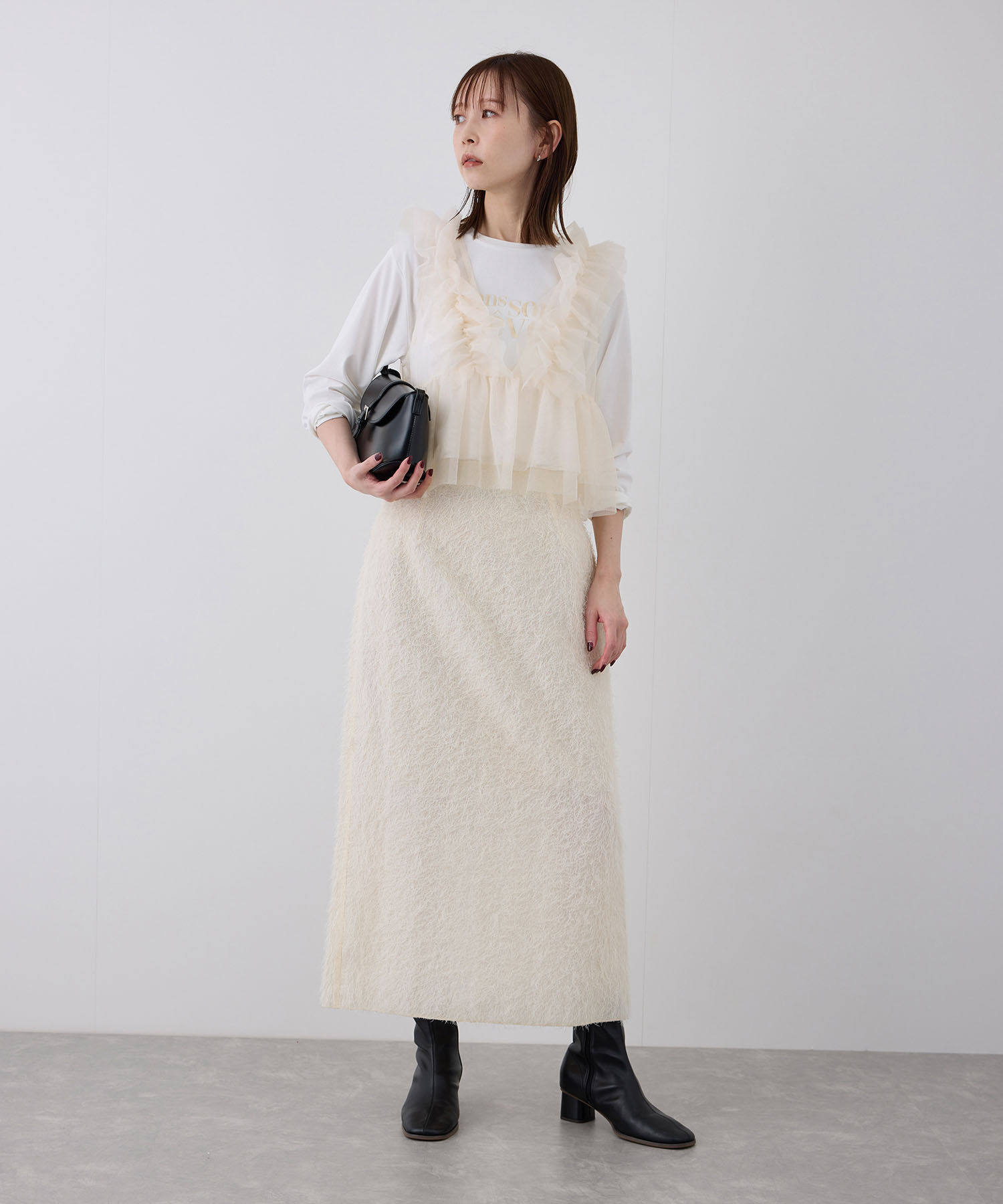 Rope&rsquo;Picnic「前後2WAY/フリルチュールビスチェ」|ベスト・ジレ|