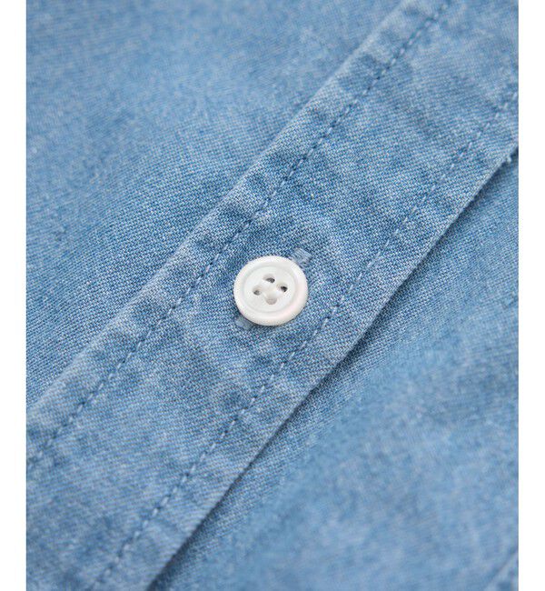 Rope&rsquo;Picnic「フリルカラーデニムシャツ」|シャツ・ブラウス|