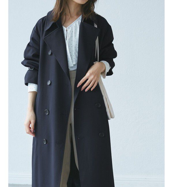 Rope&rsquo;Picnic「【低身長・小柄さん向け/撥水加工・花粉ガード】トレンチコート」|トレンチコート|