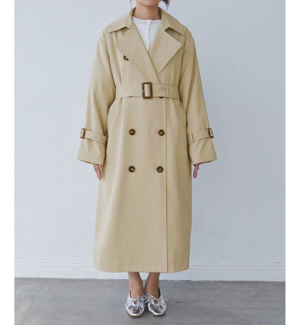 Rope&rsquo;Picnic「【低身長・小柄さん向け/撥水加工・花粉ガード】トレンチコート」|トレンチコート|