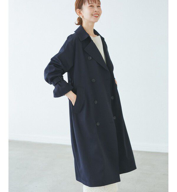 Rope&rsquo;Picnic「【低身長・小柄さん向け/撥水加工・花粉ガード】トレンチコート」|トレンチコート|