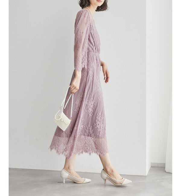 Rope&rsquo;Picnic「【Mon E&rsquo;toile/モンエトワール】【結婚式にも】レースDRESS」|ドレス|