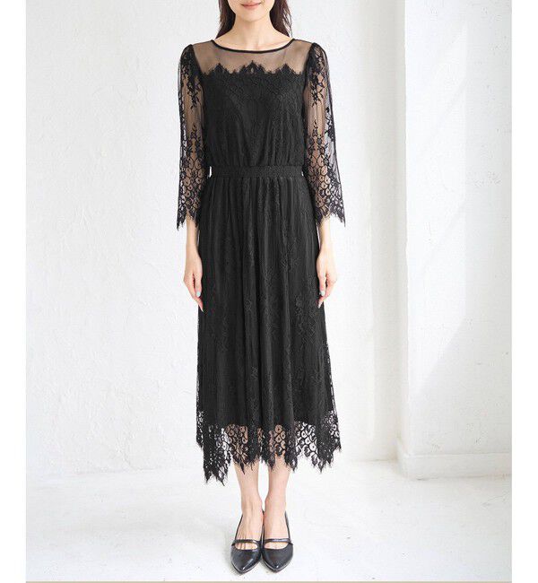 Rope&rsquo;Picnic「【Mon E&rsquo;toile/モンエトワール】【結婚式にも】レースDRESS」|ドレス|