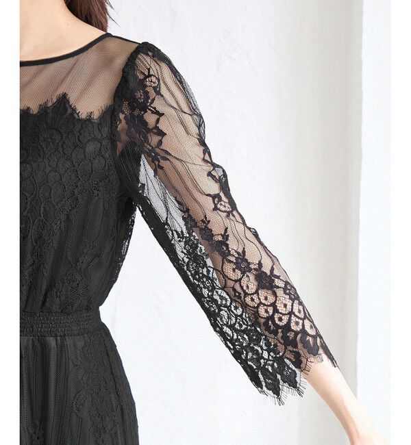 Rope&rsquo;Picnic「【Mon E&rsquo;toile/モンエトワール】【結婚式にも】レースDRESS」|ドレス|