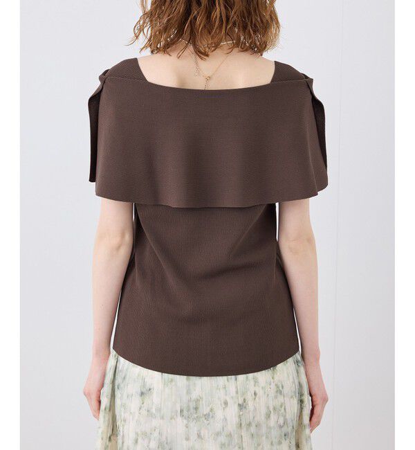 Rope&rsquo;Picnic「【UVカット・接触冷感・イージーケア】八方映えニット ケープニットプルオーバー」|ニット・セーター|