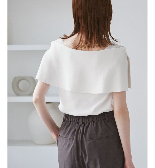 Rope&rsquo;Picnic「【UVカット・接触冷感・イージーケア】八方映えニット ケープニットプルオーバー」|ニット・セーター|