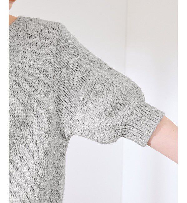 Rope&rsquo;Picnic「ラメ混綿ニットハーフスリーブプルオーバー」|ニット・セーター|