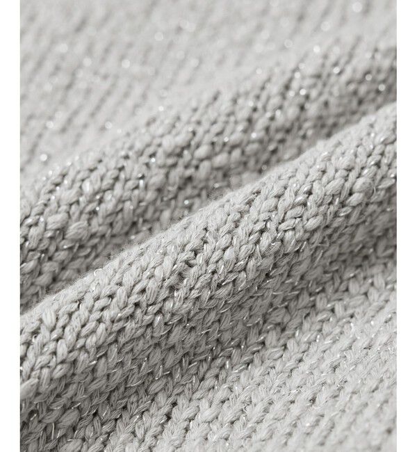 Rope&rsquo;Picnic「ラメ混綿ニットハーフスリーブプルオーバー」|ニット・セーター|