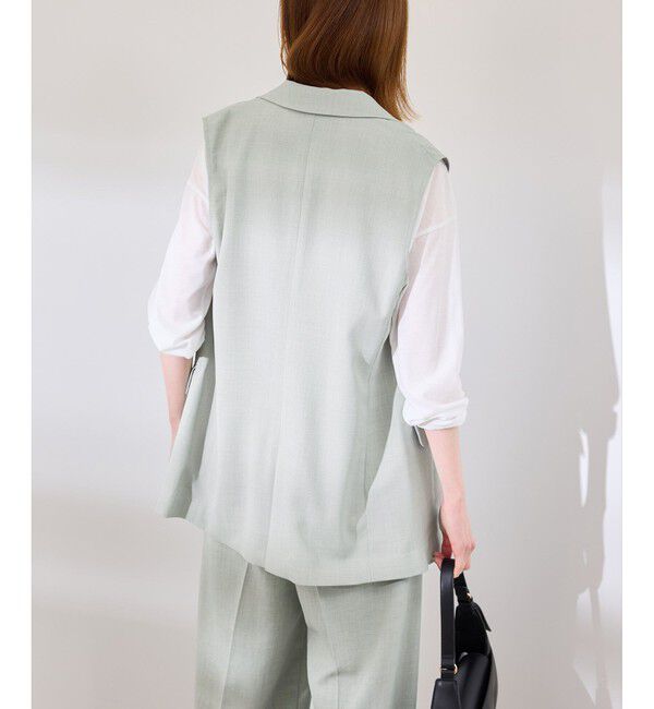 Rope&rsquo;Picnic「【抗菌防臭・接触冷感・UVカット】カナパスリーブレスジャケット/セットアップ対応」|ベスト・ジレ|