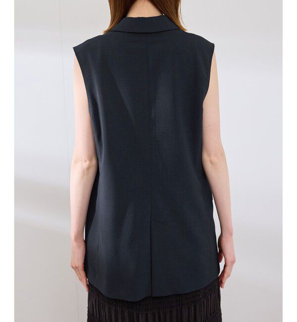 Rope&rsquo;Picnic「【抗菌防臭・接触冷感・UVカット】カナパスリーブレスジャケット/セットアップ対応」|ベスト・ジレ|