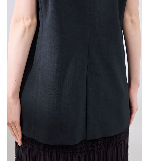 Rope&rsquo;Picnic「【抗菌防臭・接触冷感・UVカット】カナパスリーブレスジャケット/セットアップ対応」|ベスト・ジレ|