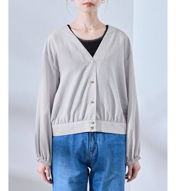 Rope&rsquo;Picnic「ブラウスカーディガン」|カーディガン|