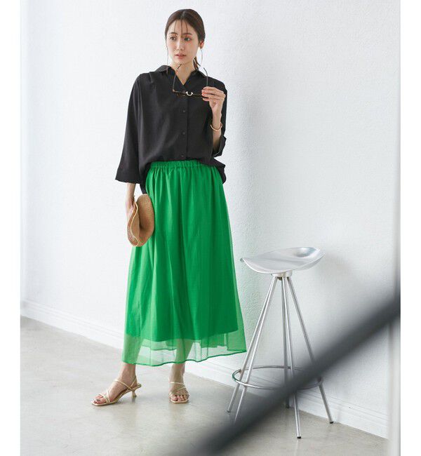 Rope&rsquo;Picnic「【emur/エミュール】バックVタックブラウス」|シャツ・ブラウス|