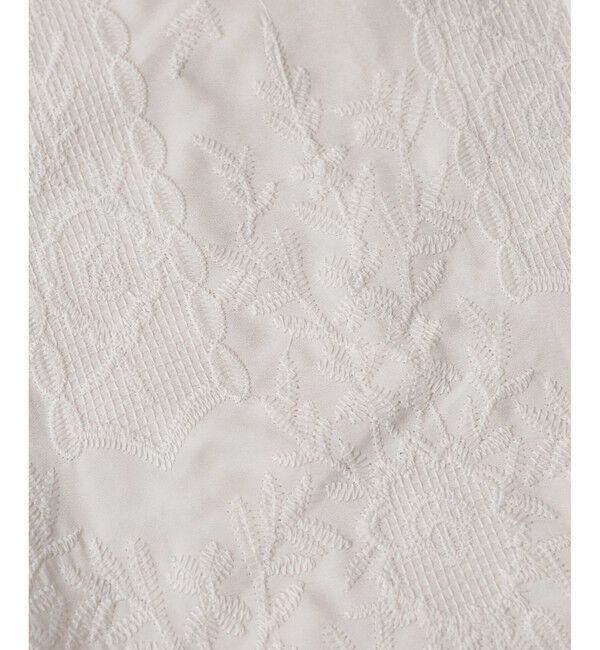 Rope&rsquo;Picnic「刺繍イージーワイドパンツ」|チノ|