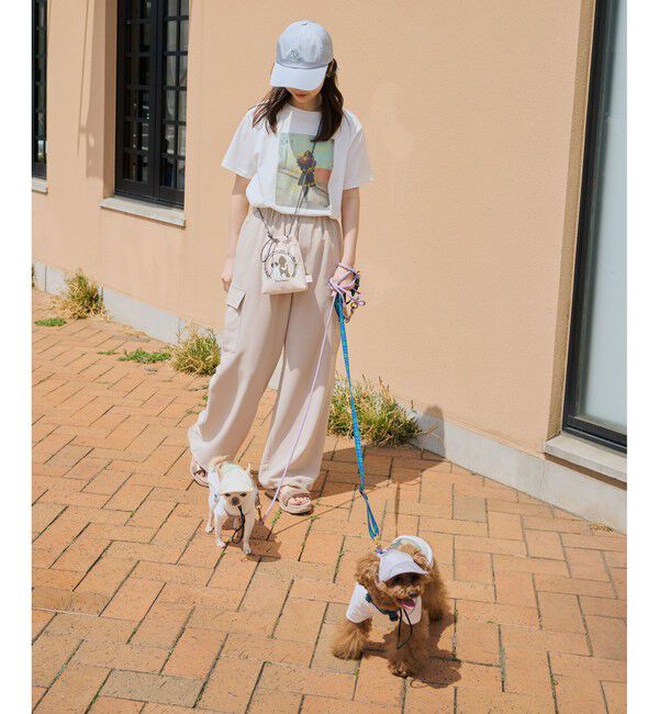 ROPE PICNIC PASSAGE「【DOG】【comif(コミフ)&times;ROPE' PICNIC】刺繍お散歩ショルダーバッグ」|ショルダー・メッセンジャー|